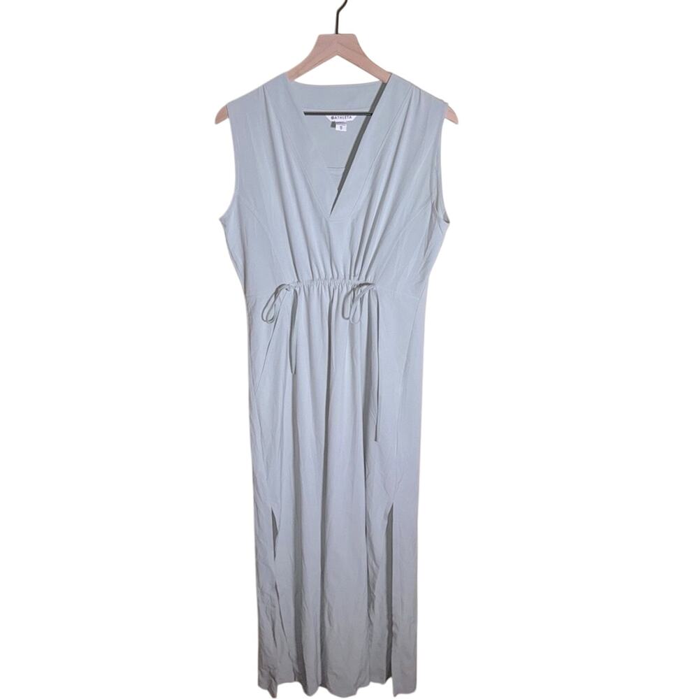 ATHLETA Marlow maxi dress with front drawstring and pockets XS